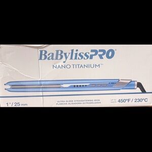 BaBylissPRO Nano Titanium Hair Straightener - Blue
